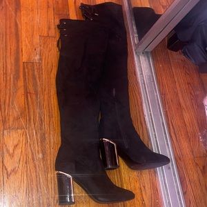 Guess over knee suede boots